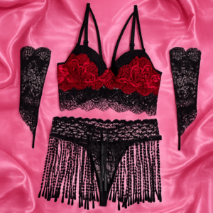 The Crimson Cabaret Lingerie Setβ’